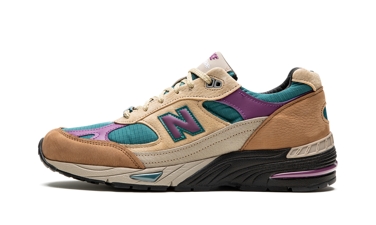 Overkicks - New Balance 991 MiUK Palace Teal (M991PAL) - vista lateral