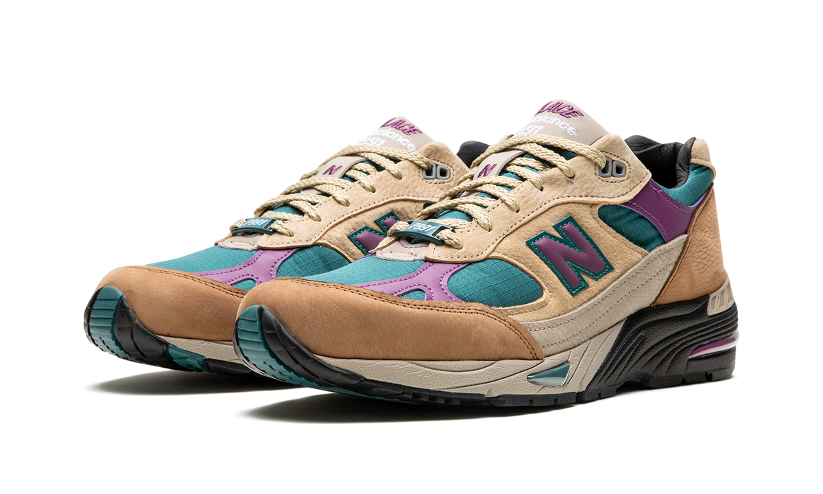 Overkicks - New Balance 991 MiUK Palace Teal (M991PAL) - vista trasera