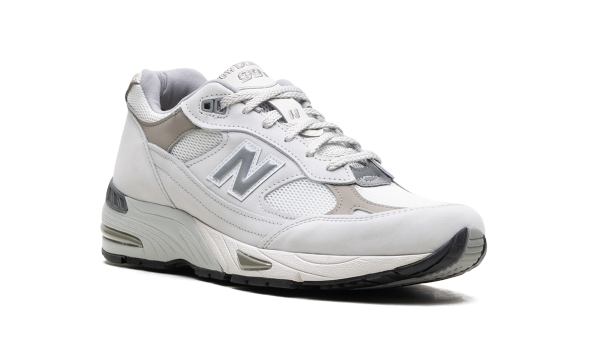 Overkicks - New Balance 991 MiUK Star White (M991FLB) - detalle lateral interior