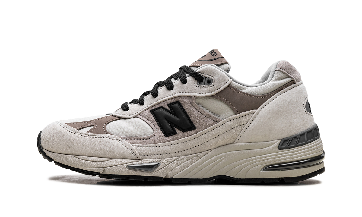 Overkicks - New Balance 991v1 MiUK Urban Winter Pack White (M991WIN) - vista lateral