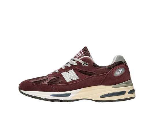 Overkicks - New Balance 991v2 MiUK Catawba Grape (U991AU2) - vista lateral