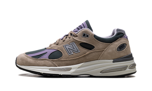 Overkicks - New Balance 991v2 MiUK Essentially Offbeat Pack Cement (U991DL2) - vista lateral