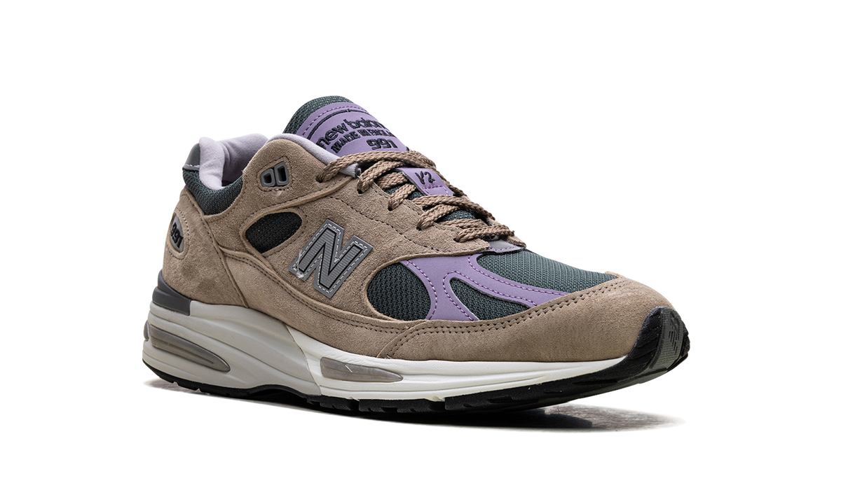 Overkicks - New Balance 991v2 MiUK Essentially Offbeat Pack Cement (U991DL2) - detalle lateral interior