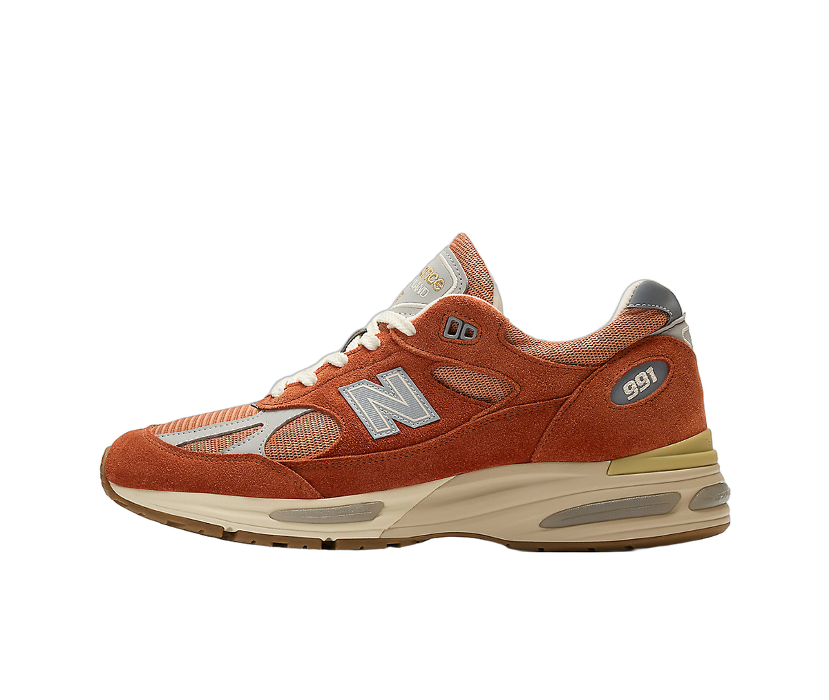 Overkicks - New Balance 991v2 MiUK Potters Clay (U991SS2) - vista lateral