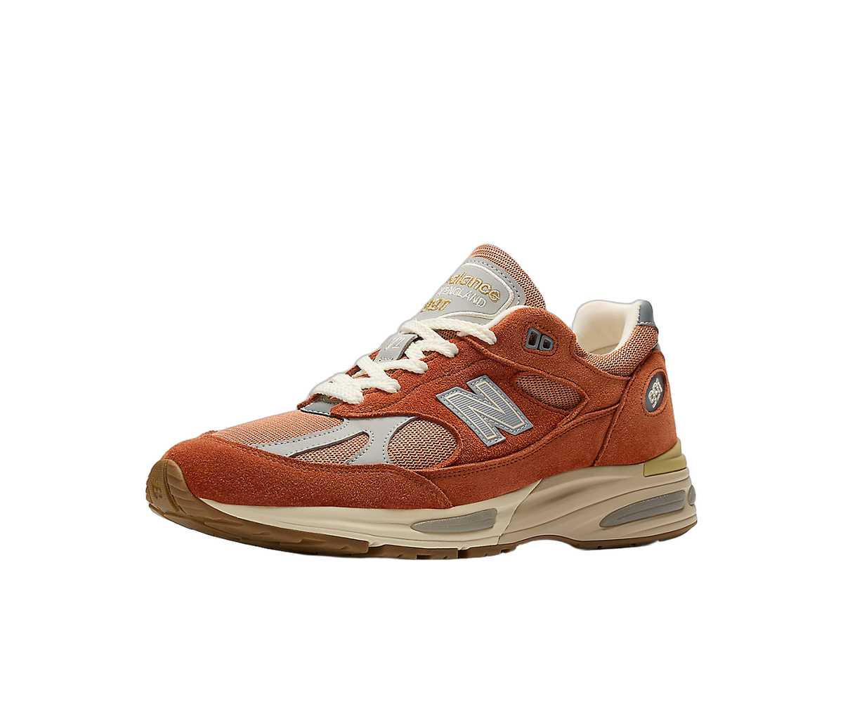 Overkicks - New Balance 991v2 MiUK Potters Clay (U991SS2) - vista trasera