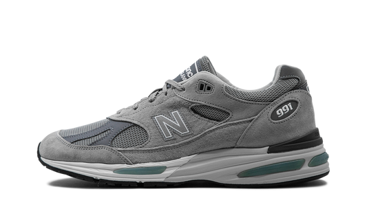 Overkicks - New Balance 991v2 MiUK Rock Ridge Grey (U991GL2) - vista lateral