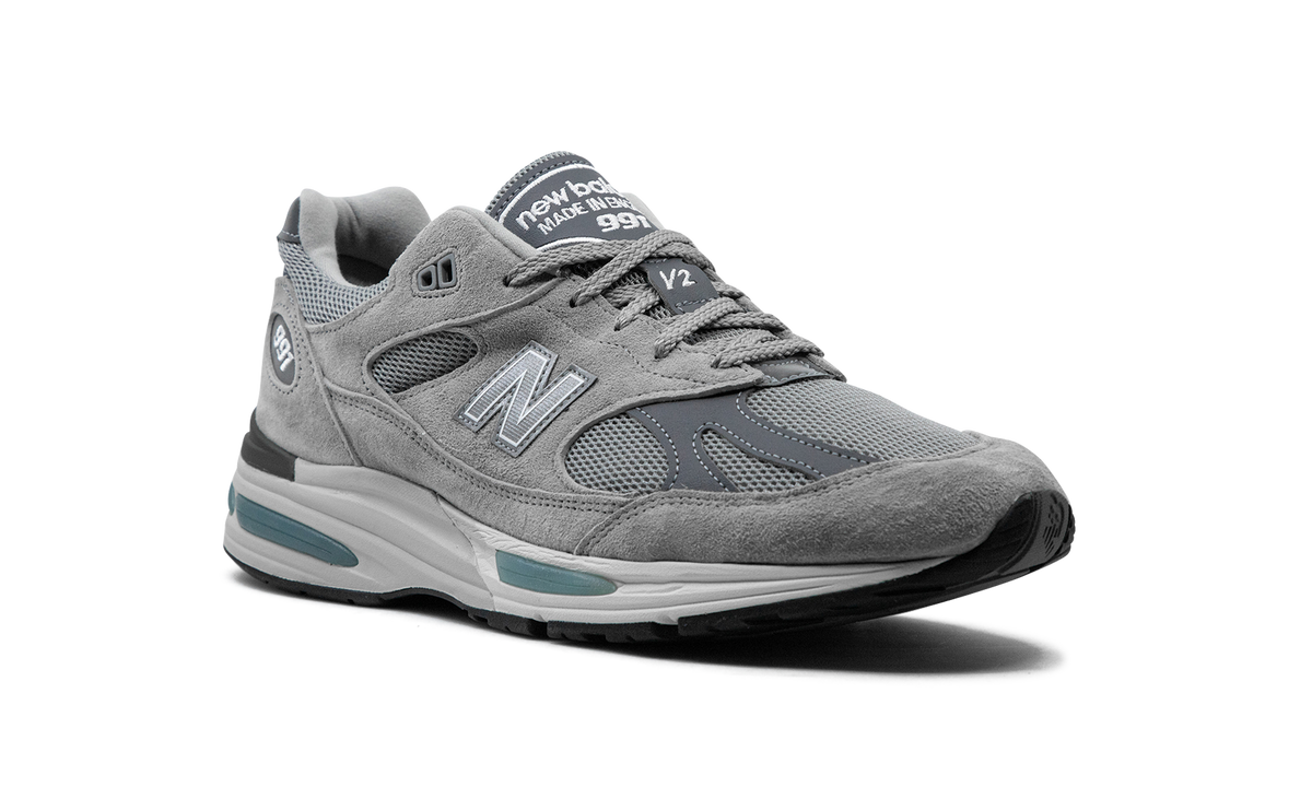 Overkicks - New Balance 991v2 MiUK Rock Ridge Grey (U991GL2) - detalle lateral interior