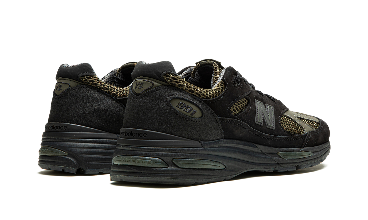 Overkicks - New Balance 991v2 MiUK Stone Island Black (U991SD2) - par completo