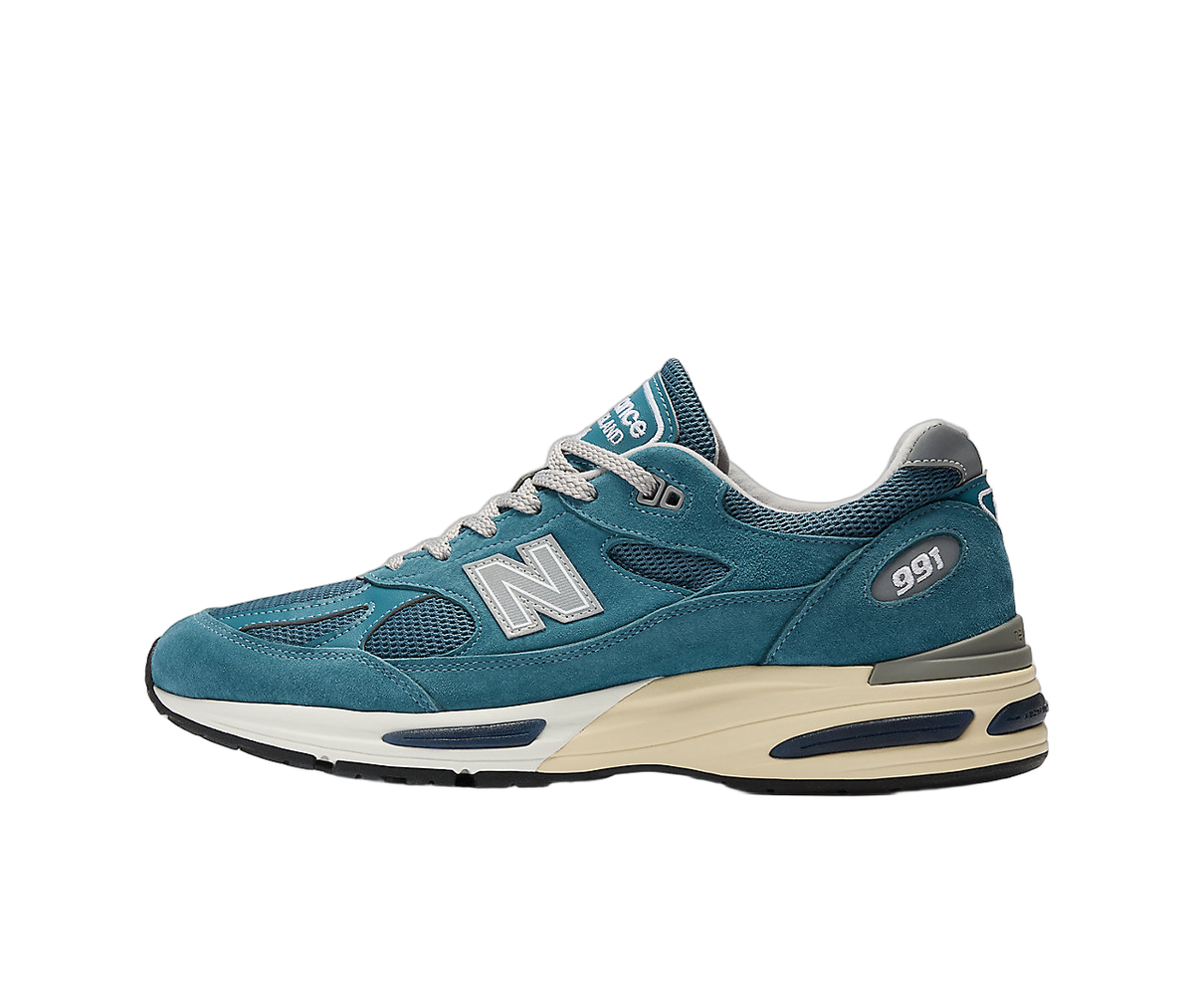 Overkicks - New Balance 991v2 MiUK Tapestry Blue (U991BU2) - vista lateral