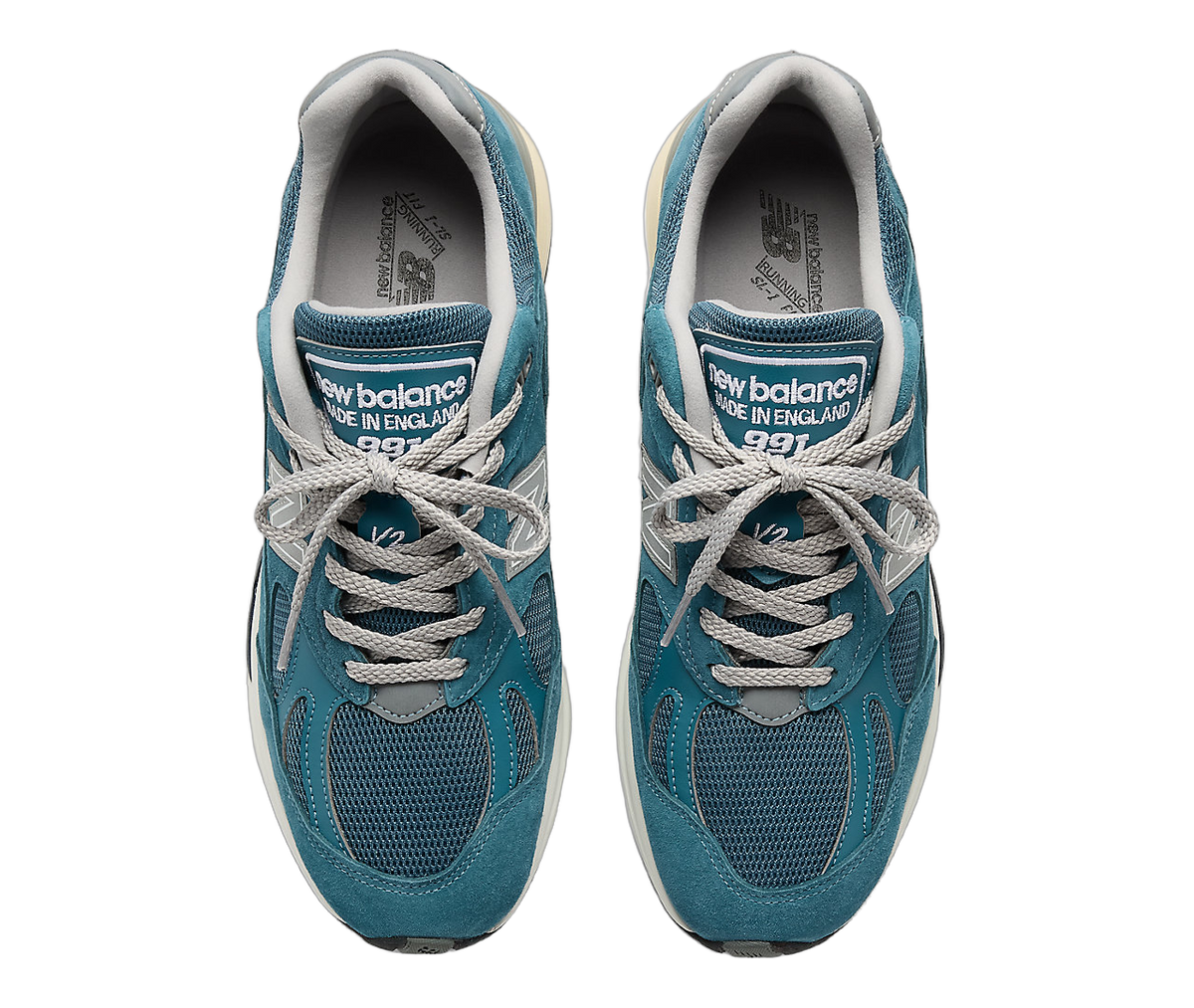 Overkicks - New Balance 991v2 MiUK Tapestry Blue (U991BU2) - par completo
