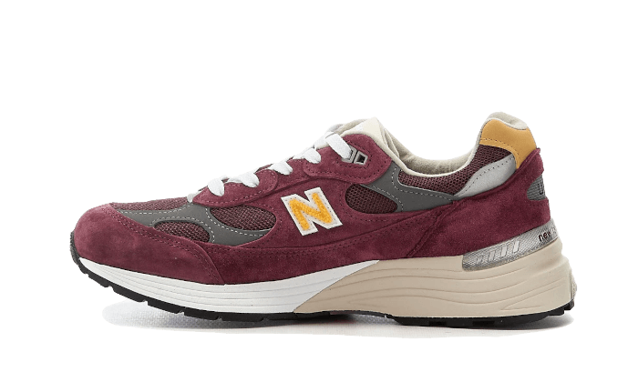 Overkicks - New Balance 992 Burgundy Gold (M992CA) - vista lateral