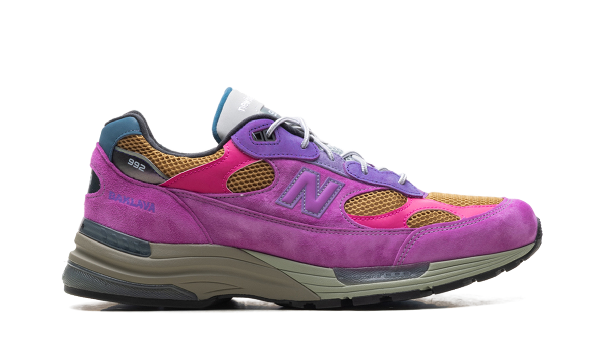 Overkicks - New Balance 992 MiUSA Action Bronson Digitalis Purpurea (U992AC1) - detalle talón