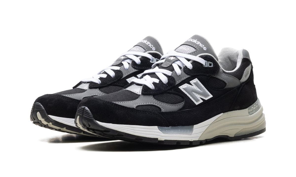 Overkicks - New Balance 992 MiUSA Black Grey (U992BK) - vista trasera