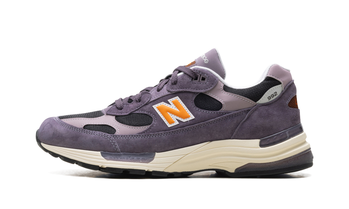 Overkicks - New Balance 992 MiUSA Dark Ice Wine Black (U992OP) - vista lateral