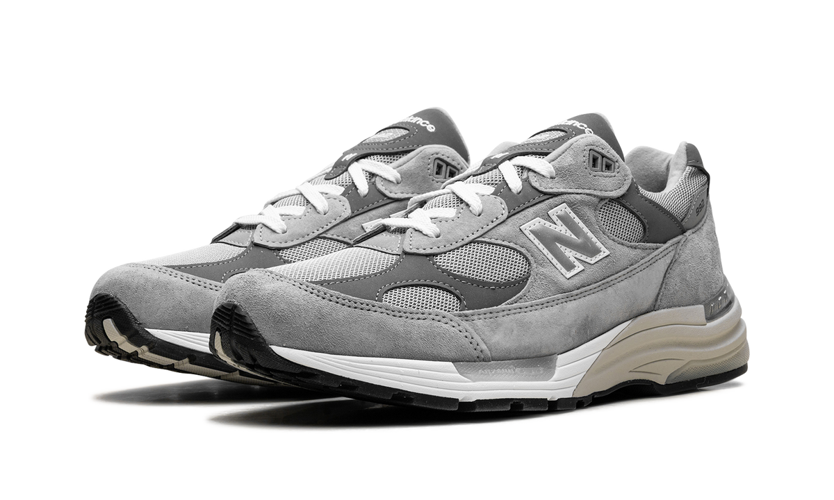 Overkicks - New Balance 992 MiUSA Grey Silver Metallic (U992GY) - vista trasera