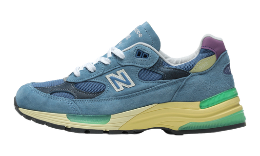 Overkicks - New Balance 992 MiUSA Sea Stone Green Apple (U9929NF) - vista lateral