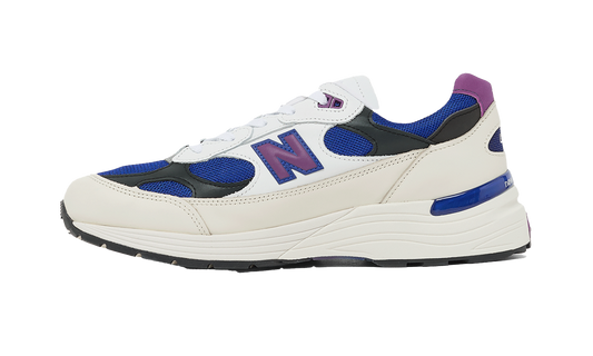 Overkicks - New Balance 992 MiUSA White Royal Purple Fuchsia (U99278L) - vista lateral