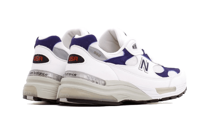 Overkicks - New Balance 992 White Navy (M992EC) - par completo
