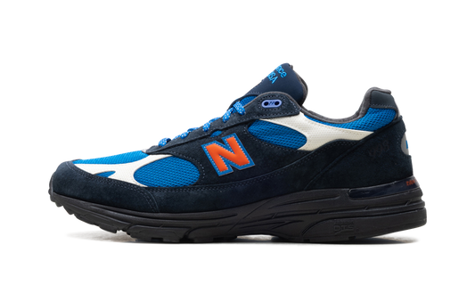 Overkicks - New Balance 993 MiUSA Kith Madison Square Garden Navy (U993MG) - vista lateral
