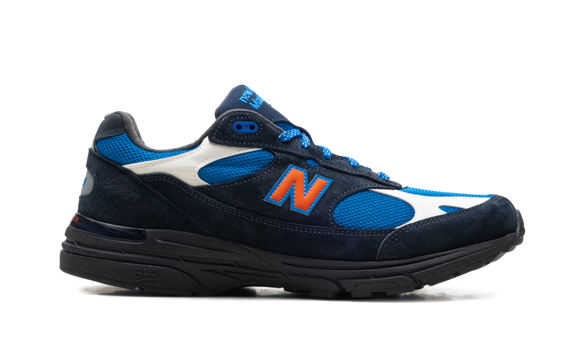 Overkicks - New Balance 993 MiUSA Kith Madison Square Garden Navy (U993MG) - detalle talón