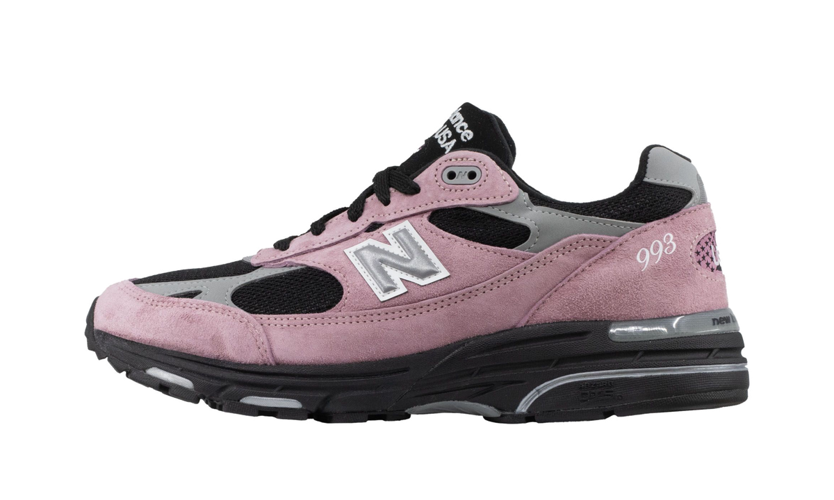 Overkicks - New Balance 993 MiUSA Pink Taffy (U993PB) - vista lateral