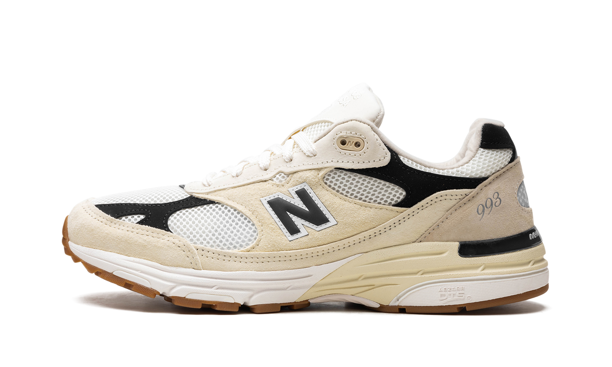Overkicks - New Balance 993 MiUSA Teddy Santis Sea Salt Black (U993WS) - vista lateral