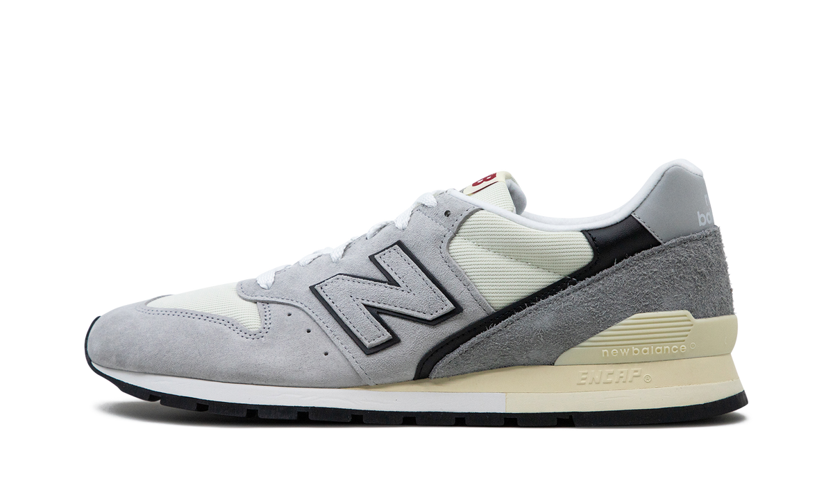 Overkicks - New Balance 996 MiUSA Teddy Santis Grey White Black (U996TG) - vista lateral