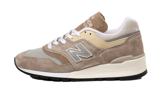 Overkicks - New Balance 997 MiUSA Light Mushroom Mirage Grey (U997MG) - vista lateral