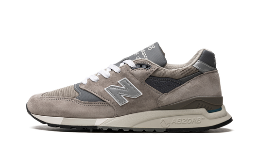 Overkicks - New Balance 998 Core MiUSA Grey Silver (U998GR) - vista lateral