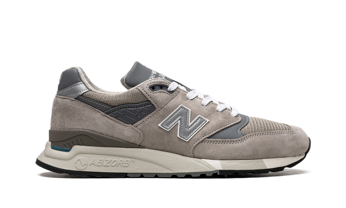 Overkicks - New Balance 998 Core MiUSA Grey Silver (U998GR) - detalle talón