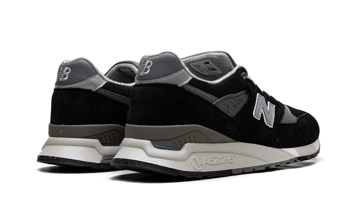 Overkicks - New Balance 998 MiUSA Black Silver (U998BL) - par completo