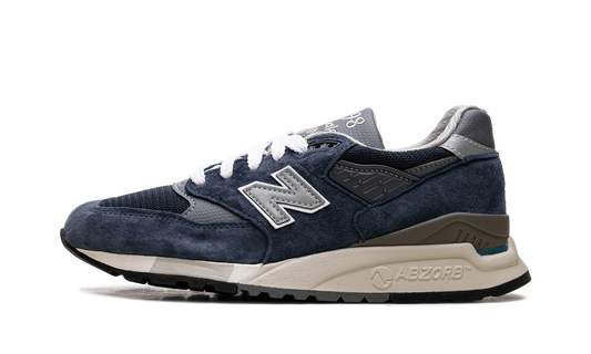 Overkicks - New Balance 998 MiUSA Navy Grey (U998NV) - vista lateral