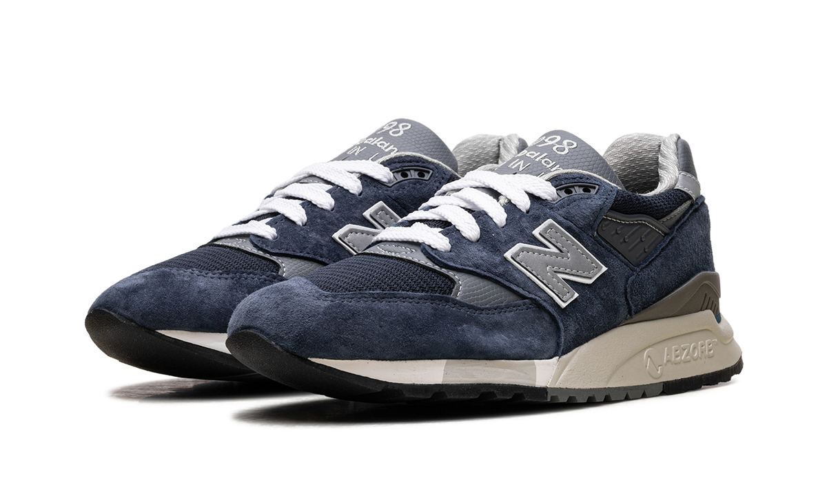 Overkicks - New Balance 998 MiUSA Navy Grey (U998NV) - vista trasera
