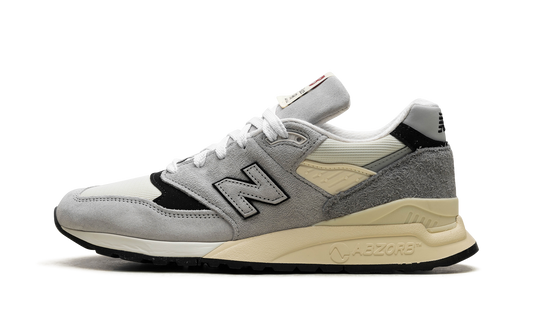 Overkicks - New Balance 998 MiUSA Teddy Santis Grey Cream (U998GB) - vista lateral
