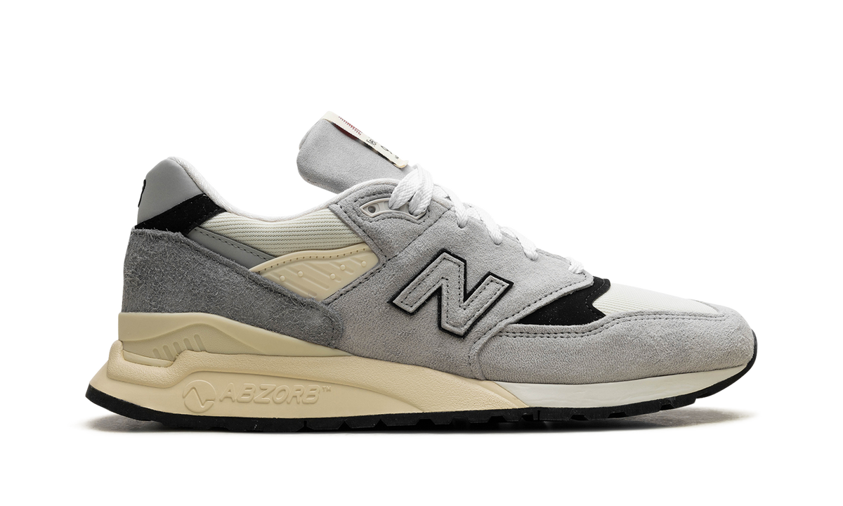 Overkicks - New Balance 998 MiUSA Teddy Santis Grey Cream (U998GB) - detalle talón
