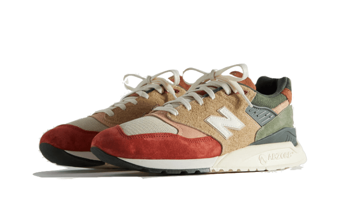 Overkicks - New Balance 998 Ronnie Fieg & Frank Lloyd Wright Foundation Broadacre City Chutney (U998KH1) - vista trasera