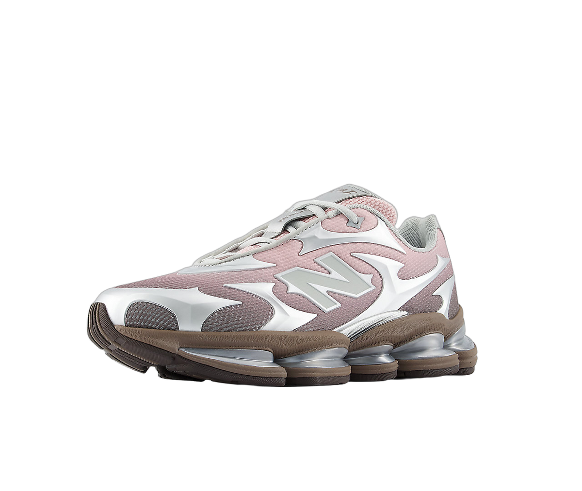 Overkicks - New Balance Abzorb 2000 Silver Metallic Orb Pink Cortado (U20004H3) - vista trasera