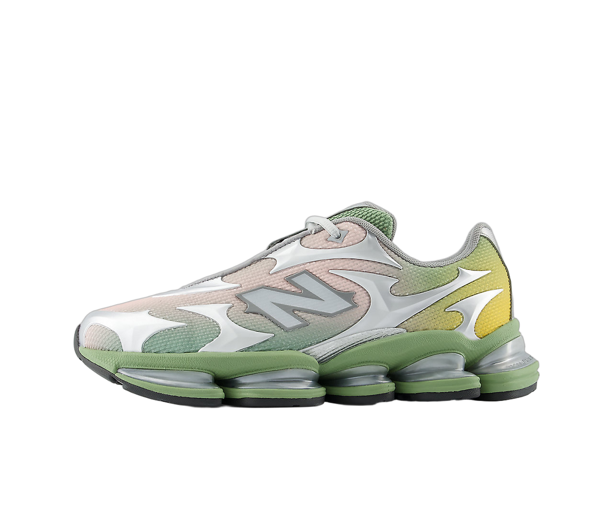 Overkicks - New Balance Abzorb 2000 Silver Metallic Oregano Pink Sand (U20006EI) - vista lateral