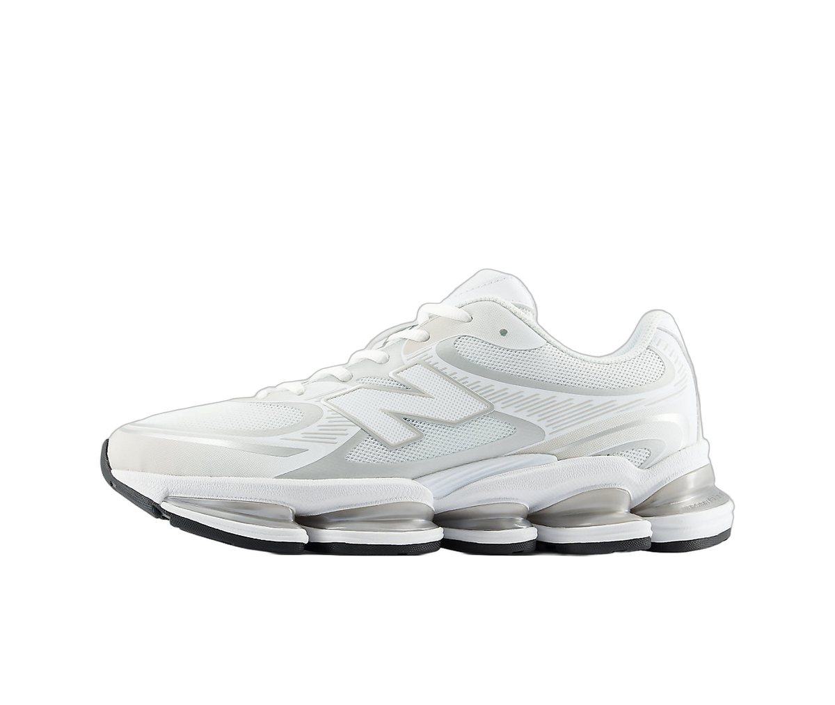Overkicks - New Balance Abzorb 2000 White Silver Metallic (U20004GM) - vista lateral