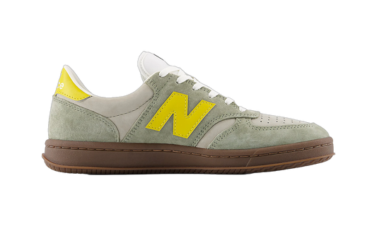 Overkicks - New Balance T500 Dark Olivine Apollo Gold (M5009M6) - vista lateral