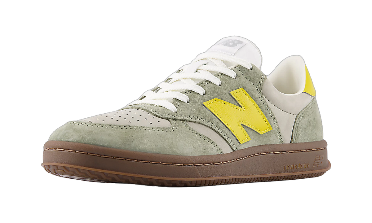 Overkicks - New Balance T500 Dark Olivine Apollo Gold (M5009M6) - vista trasera