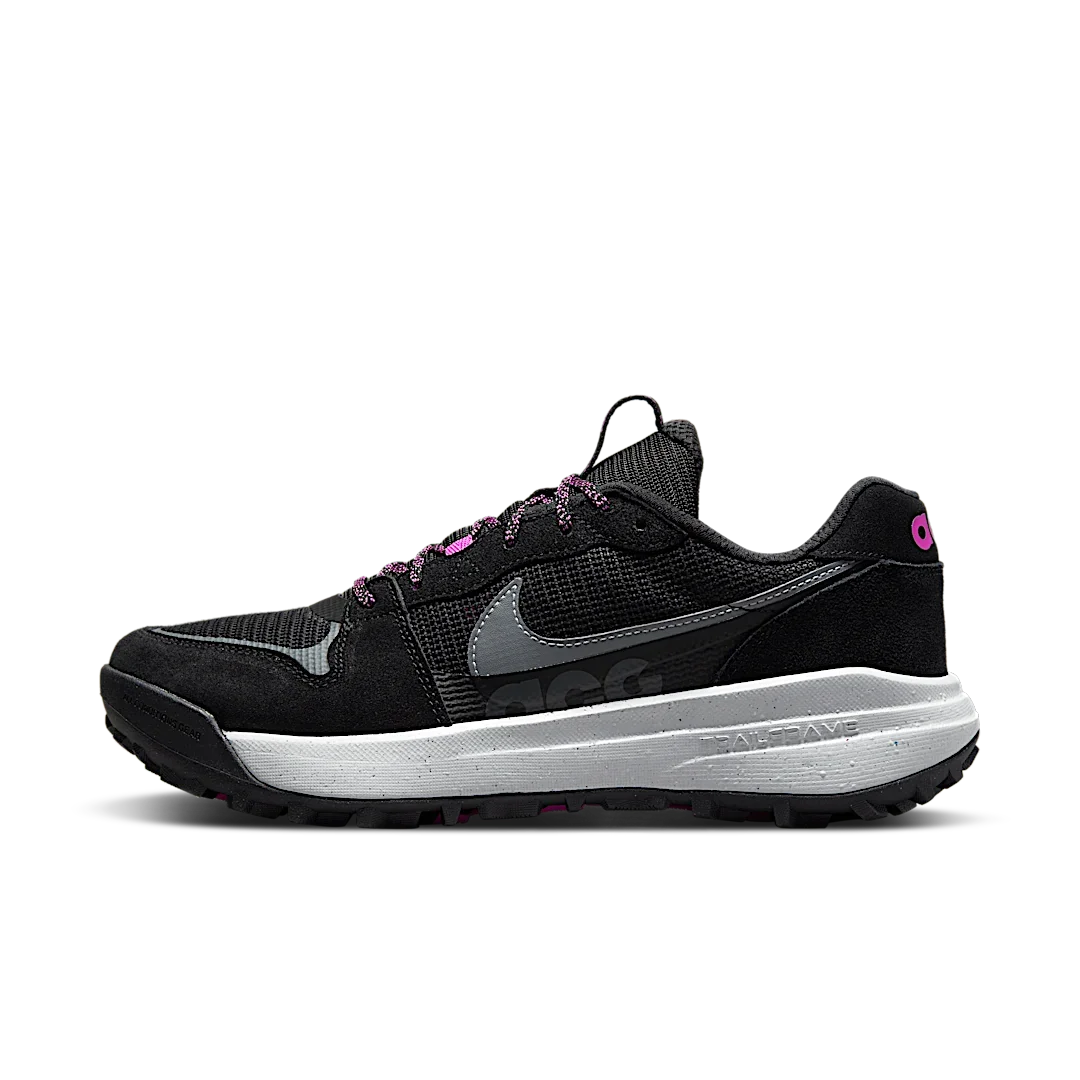 Overkicks - Nike ACG Lowcate Black Cool Grey Hyper Violet (DM8019-002) - vista lateral