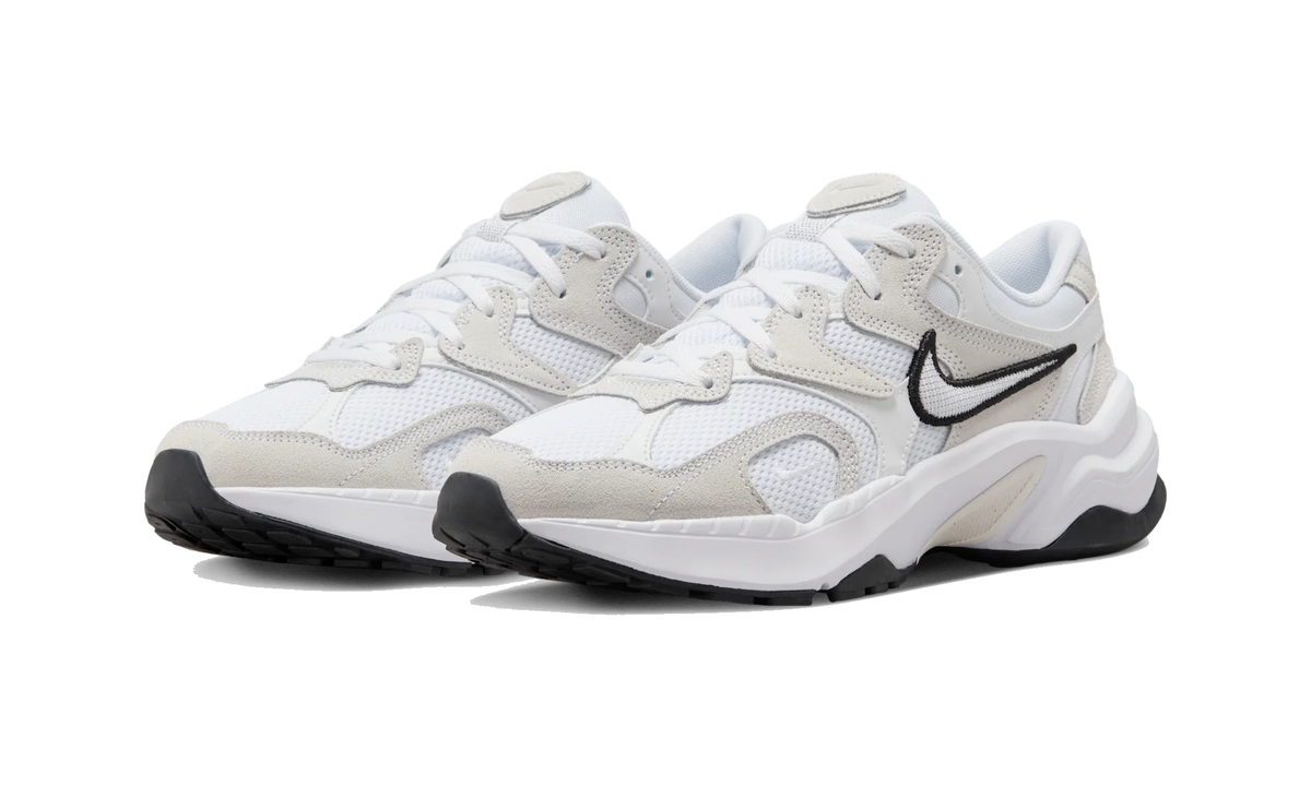 Overkicks - Nike AL8 Summit White Black White (Womens) (FJ3794-102) - vista trasera