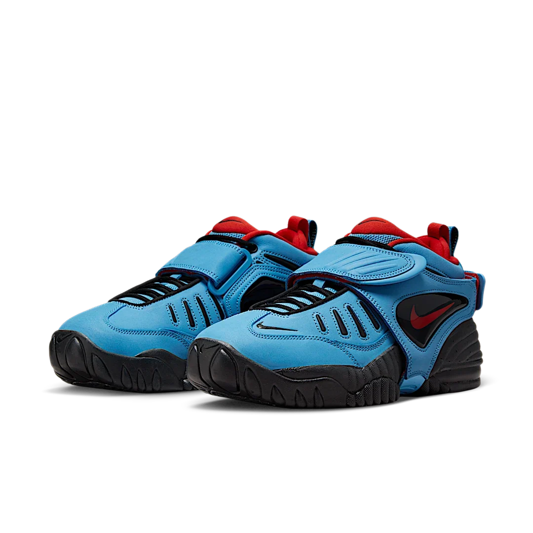Overkicks - Nike Air Adjust Force AMBUSH University Blue Habanero Red (DM8465-400) - vista trasera