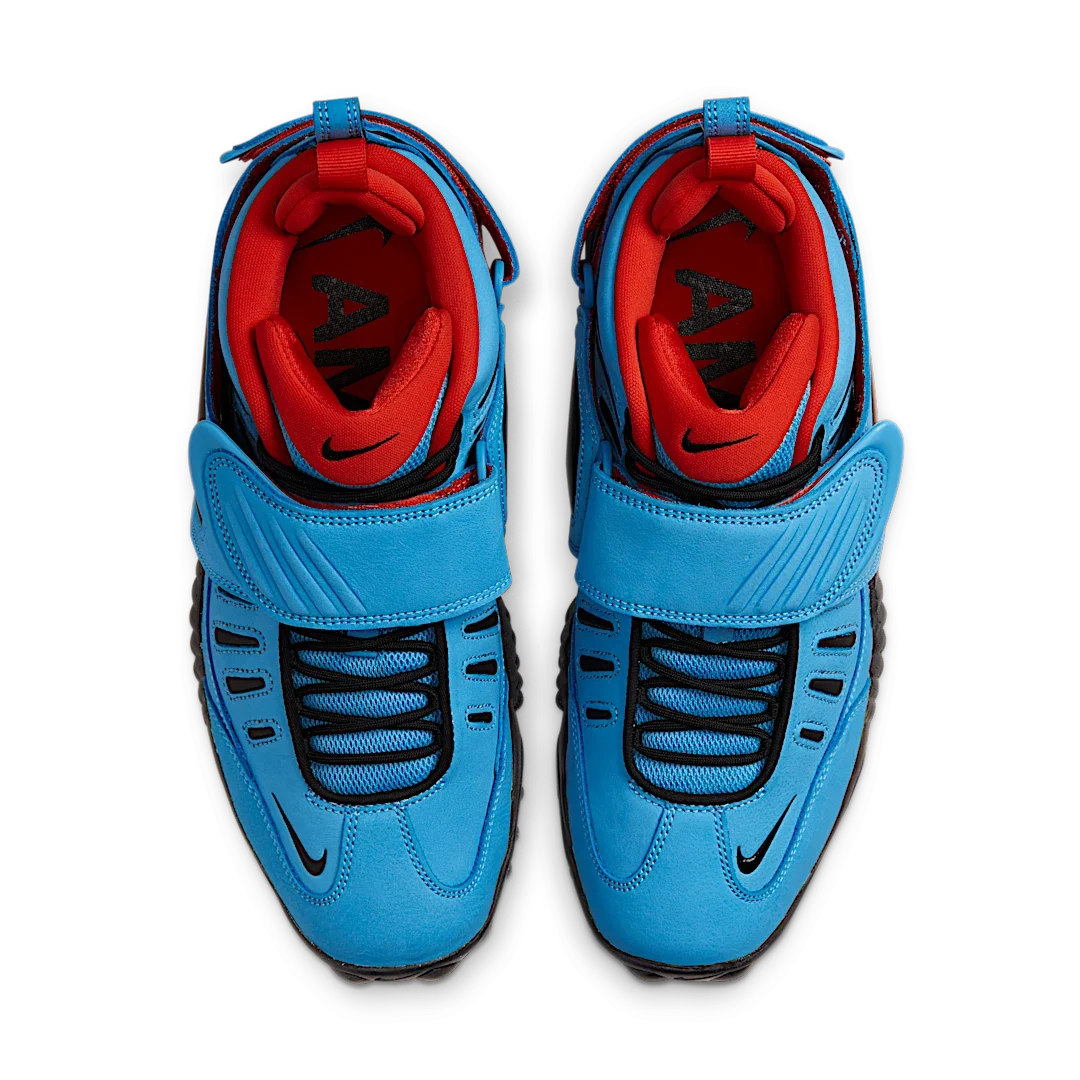 Overkicks - Nike Air Adjust Force AMBUSH University Blue Habanero Red (DM8465-400) - par completo