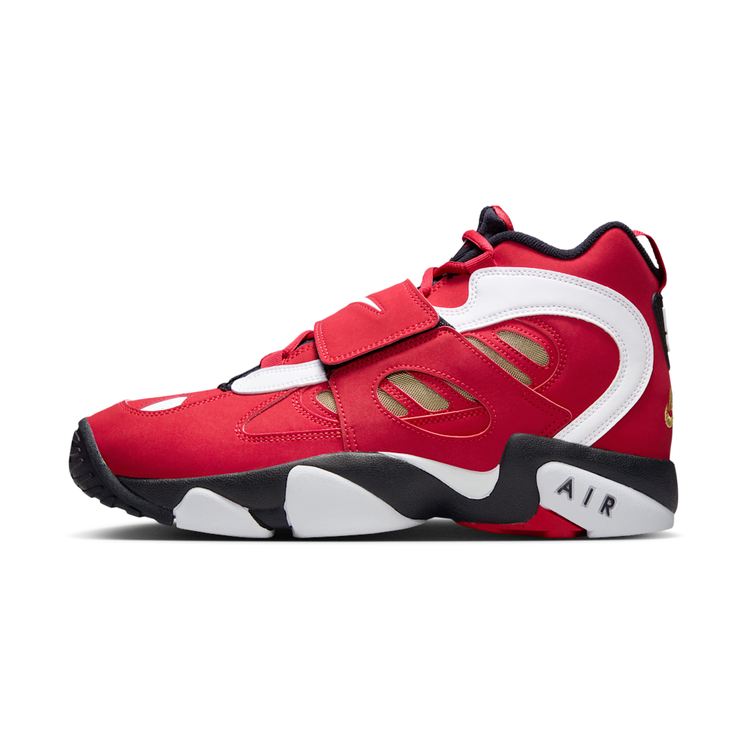 Overkicks - Nike Air Diamond Turf 2 Red Gold (2026) (HQ2631-600) - vista lateral