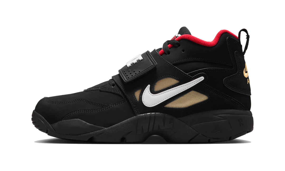 Overkicks - Nike Air Diamond Turf Proto 92 Black Fire Red (IM5767-001) - vista lateral
