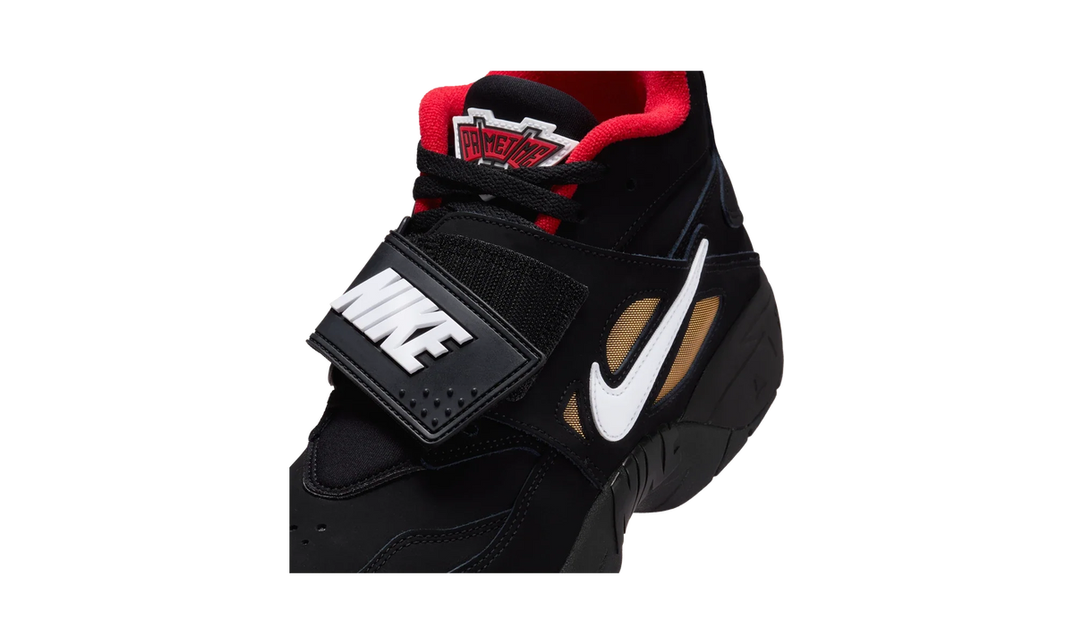 Overkicks - Nike Air Diamond Turf Proto 92 Black Fire Red (IM5767-001) - detalle lateral interior