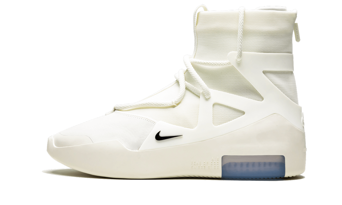 Overkicks - Nike Air Fear Of God 1 Sail Black (AR4237-100) - vista lateral
