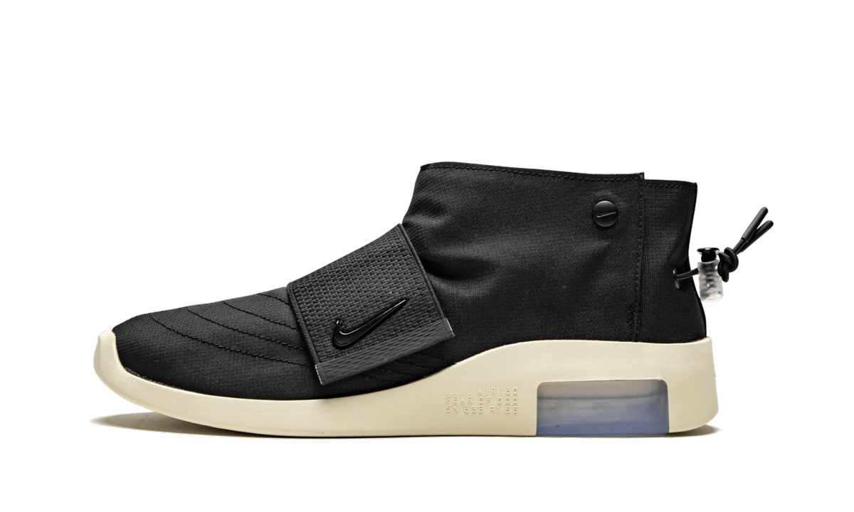 Overkicks - Nike Air Fear Of God Moccasin Black (AT8086-002) - vista lateral